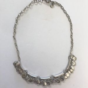J Crew Boho Silver Necklace